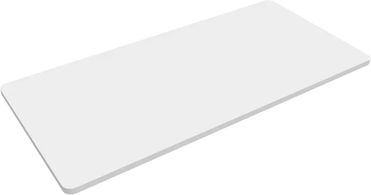 BLAT BIURKOWY 120X60 CM PR1206 BIAŁY GRUBOŚĆ 2,5 CM DO BIURKA FLEXISPOT