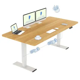 biurko-elektryczne-160x70-cm-2-silniki-led-pamiec-120kg-flexispot-klon