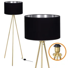lampa-trojnog-podlogowa-stojaca-zlota-e27-led-136-cm-abazur-czarno-srebrny