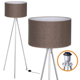 lampa-stojaca-podlogowa-trigni-136-cm-srebrna-abazur-brazowy-lniany-40-cm