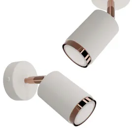 lampa-kinkiet-sufitowy-plafon-1x-gu10-led-cerlux-idun-miedziano-biala-spot