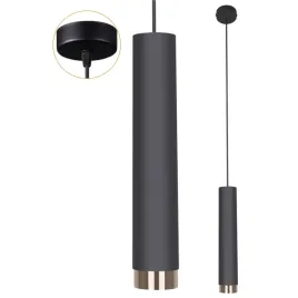 lampa-wiszaca-sufitowa-led-tuba-czarna-zlota-rura-zwis-spot-metal-135-cm