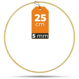 zlota-matowa-metalowa-obrecz-kolko-do-lapaczy-snow-25-cm-mocny-drut-5-mm
