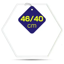 bialy-heksagon-obrecz-do-lapacza-snow-46-cm-x-40-cm-kolo-metalowe-z-drutu