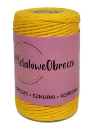 sznurek-bawelniany-pleciony-makramy-zolty-2mm-60m