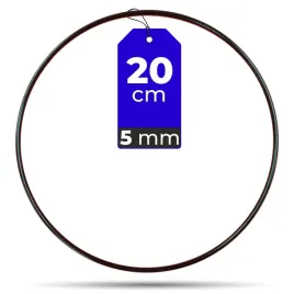 obrecz-metalowa-lapacz-snow-z-twardego-drutu-5-mm-kolo-czarne-20-cm-baza