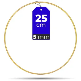 lapacz-snow-25-cm-baza-do-rekodziela-wytrzymaly-drut-5-mm-obrecz-zlota-mat