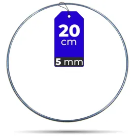 obrecz-srebrna-20-cm-metalowa-do-lapaczy-snow-mocne-wytrzymale-kolo-5-mm