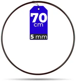 kolo-czarne-70-cm-5-mm-bardzo-mocna-metalowa-drut