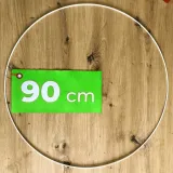 obrecz-biala-90-cm-metalowa-do-lapaczy-snow-kolo-do-makram-drut-duza-baza-stan-nowy