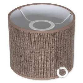 klosz-do-lampy-zyrandola-lniany-material-loft-walec-e14-e27-22-cm-brazowy