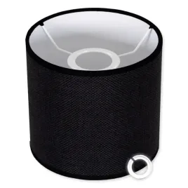klosz-lniany-do-lamp-na-e14-e27-walec-20-cm-czarna-tkanina-abazur-zyrandol