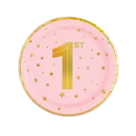 talerzyki-papierowe-rozowe-w-zlote-gwiazdki-roczek-18cm-6-sztuk-140802