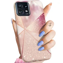 etui-do-motorola-edge-40-pro-wzory-rozowe-zloto-roz-obudowa-pokrowiec-case
