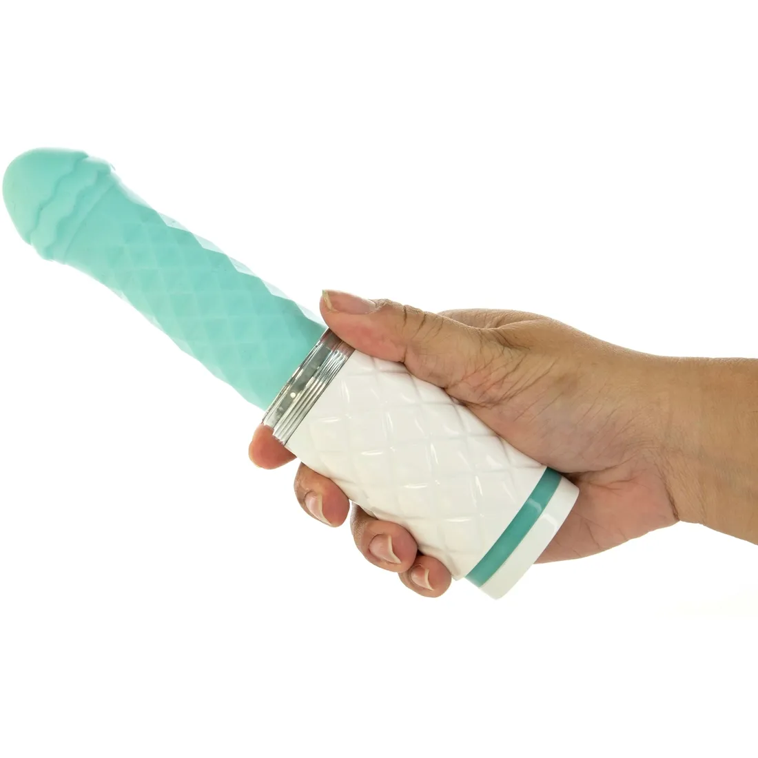 pillow-talk-feisty-thrusting-vibrator-turquoise