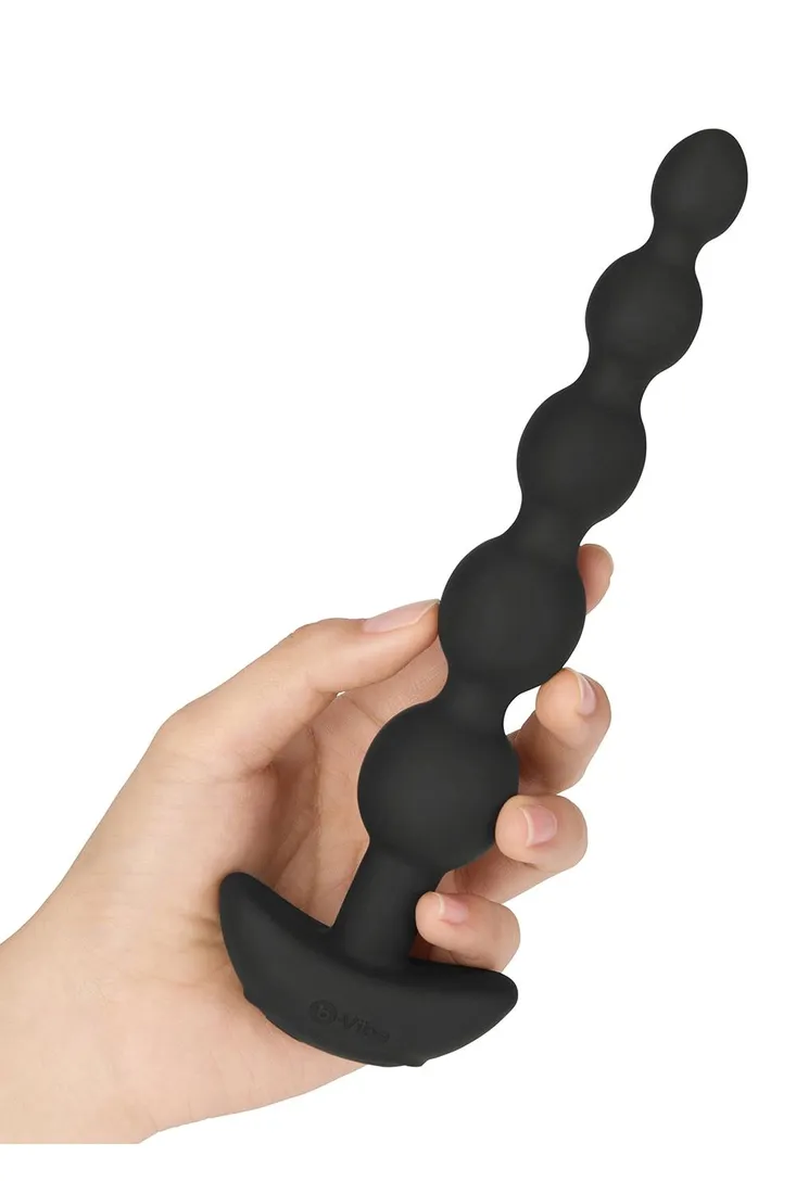 b-vibe-cinco-anal-beads-black