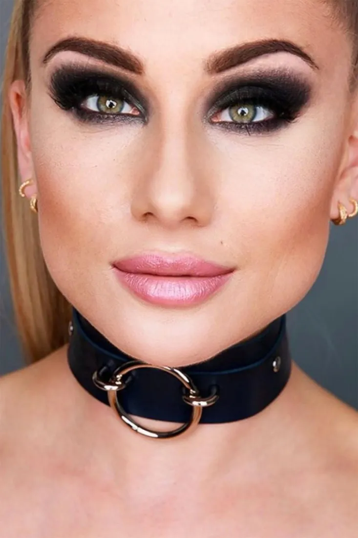 kinky-diva-o-ring-front-collar-black-silver-stan-nowy