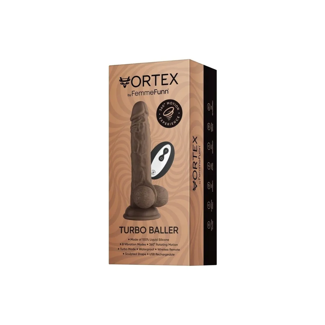 vortex-brazowy-wibrator-wireless-turbo-baller-stan-nowy