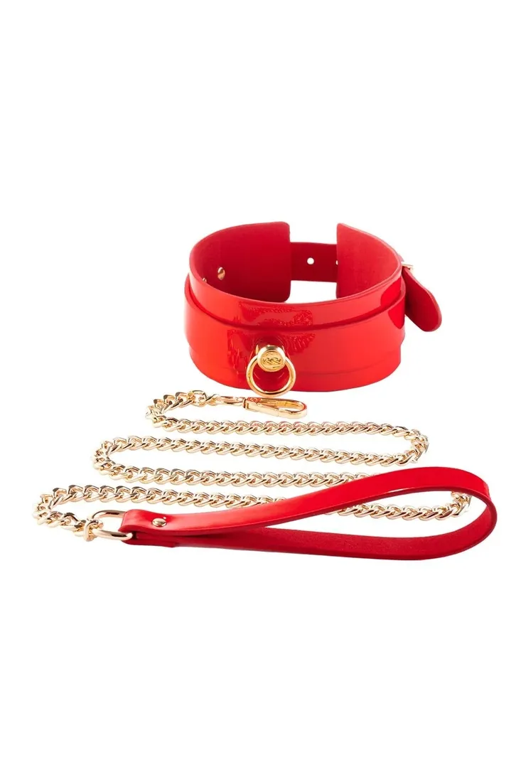 kinky-diva-o-ring-collar-leash-red-gold