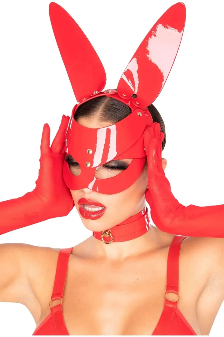kinky-diva-bunny-mask-red