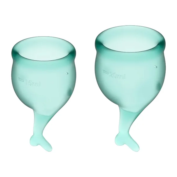 satisfyer-feel-secure-menstrual-cup-set-dark-green-model-feel-secure