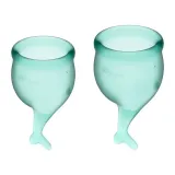 satisfyer-feel-secure-menstrual-cup-set-dark-green-model-feel-secure