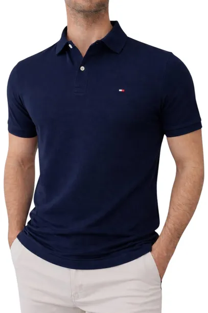 Tommy Hilfiger Koszulka Polo Męska – Ciemny Granatowy – r. L