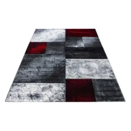 dywan-nowoczesny-3d-kwadraty-czerwono-szary-120-cm-x-170-cm