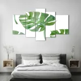 obraz-szklo-akrylowe-tryptyk-scienny-monstera-format-poziomy