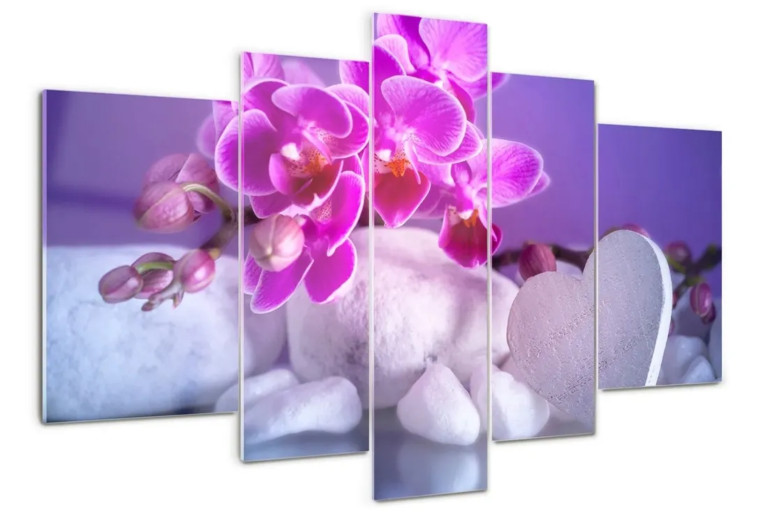 obraz-szklo-akrylowe-orchidea-i-serce
