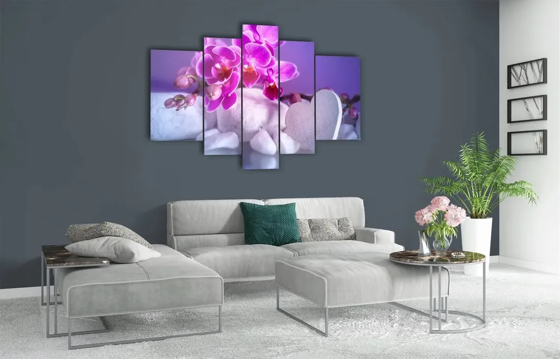 obraz-szklo-akrylowe-orchidea-i-serce