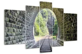 obraz-akrylowy-tryptyk-do-salonu-tunel-kolejowy