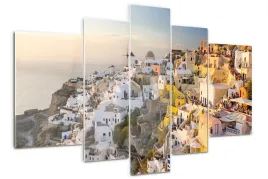 obraz-akrylowy-tryptyk-do-salonu-santorini-grecja