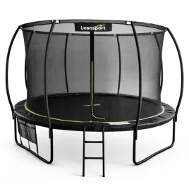 trampolina-ogrodowa-lean-z-siatka-wewnetrzna-czarno-zielona-487cm-16ft