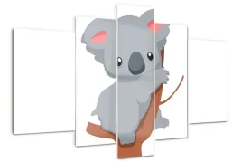 foto-obraz-akrylowy-poliptyk-koala-na-drzewie
