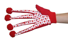 kerbl-zabawka-rekawica-till-czerwono-biala-33cm