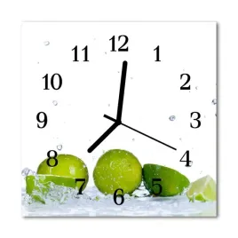 zegar-szklany-scienny-cichy-limonka-kuchnia