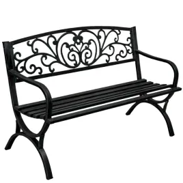 lawka-ogrodowa-taras-ogrod-parkowa-metalowa-oparcie-zdobiona-czarna-127-cm