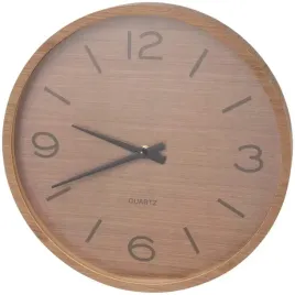 zegar-scienny-quartz-bezowy-odcienie-brazowego