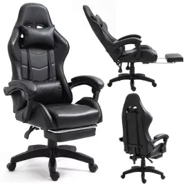 fotel-gamingowy-lean-obrotowy-biurowy-z-podnozkiem-poduszki-czarny