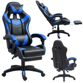 fotel-gamingowy-lean-obrotowy-biurowy-z-podnozkiem-poduszki-czarno-niebiesk