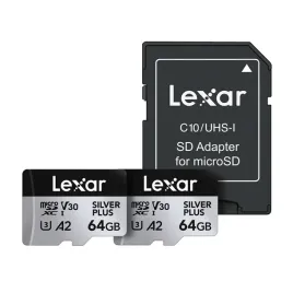 zestaw-2-kart-pamieci-lexar-high-performance-silver-plus-microsdxc-2x64gb