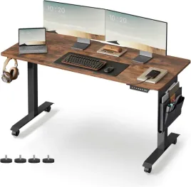 biurko-prostokatny-vasagle-140-x-60-x-120-cm-czarny-odcienie-brazu