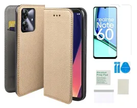 etui-z-klapka-do-realme-note-60-zloty-smart-magnet-case-folia-ochronna