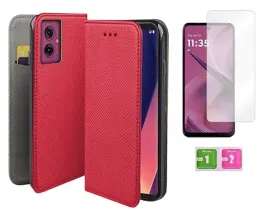 etui-z-klapka-do-motorola-moto-g55-5g-czerwony-smart-magnet-szklo-na-ekran