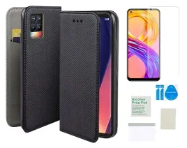 etui-z-klapka-do-realme-8-8-pro-czarny-magnet-case-folia-ochronna-tpu