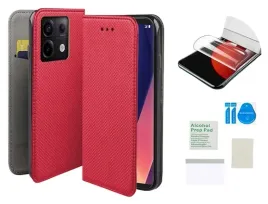 etui-z-klapka-do-xiaomi-redmi-note-13-pro-5g-czerwony-folia-ochronna-tpu