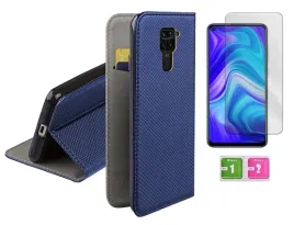 etui-z-klapka-do-xiaomi-redmi-note-9-niebieski-smart-magnet-case-szybka-9h