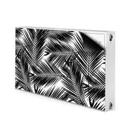 na-grzejnik-maskownica-100x60-czarne-liscie-palmy