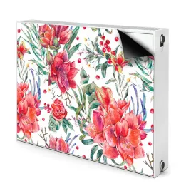 dekoracja-magnes-na-grzejnik-80x60-czerwone-kwiaty